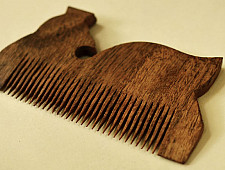 Wooden comb ~ Tribal markings { 5 }